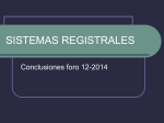 sistemas registrales - Curso Derecho Registral I