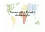 Reservas a los Tratados internacionales