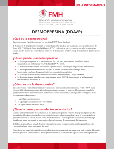 Desmopresina (DDaVp)