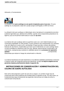 suero autologo - Clinica Oftalmologica de Cartagena