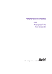 Referencia de efectos para Avid Xpress Pro, Avid Xpress DV