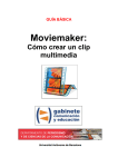 Tutorial de Moviemaker - Escritura Periodística en Multimedia e