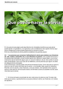 Beneficios de la stevia