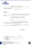 Formulario para solicitud de apertura de Sub Cuenta.