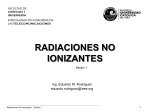 radiaciones no ionizantes