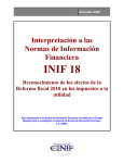 INIF 18 - Consejo Mexicano de Normas de Información Financiera, AC