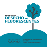 desecho de fluorescentes - Universidad de Costa Rica