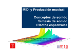 MIDI y Producción musical: Conceptos de sonido Síntesis de sonido