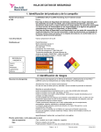 HOJA DE DATOS DE SEGURIDAD 1. Identificación del producto y