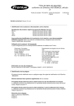 Ficha de datos de seguridad conforme a la Directiva 1907