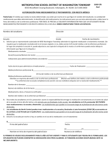 Authorization for Prescribed Medication or Treatment_Spanish