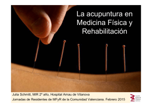 La acupuntura en Medicina Física y Rehabilitación