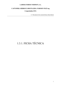 1.3.1. ficha técnica - Laboratorios NORMON SA
