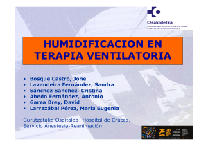 humidificacion en terapia ventilatoria