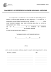 documento de representación de personas jurídicas