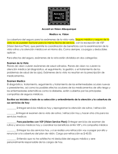 Accent on Vision Albuquerque Medico vs. Vision La cobertura del