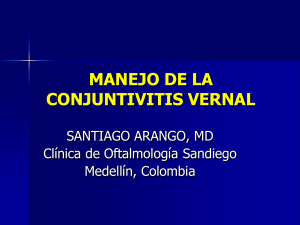 manejo de la conjuntivitis vernal