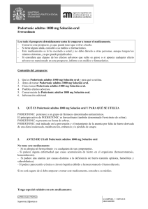 Podertonic adultos 1000 mg Solución oral