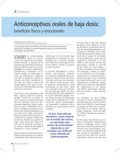Anticonceptivos orales de baja dosis