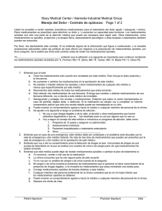 Stacy Medical Center / Alameda Industrial Medical Group Manejo