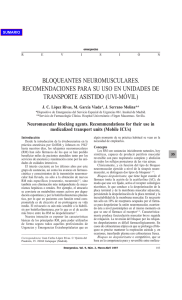 bloqueantes neuromusculares. recomendaciones para su uso en