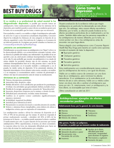 Antidepresivos - Consumer Reports