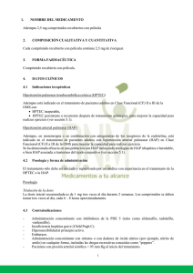 1. NOMBRE DEL MEDICAMENTO Adempas 2,5 mg comprimidos