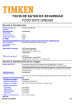 ficha de datos de seguridad food safe grease