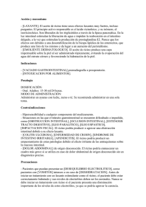 Acción y mecanismo - [LAXANTE]. El aceite de ricino tiene unos