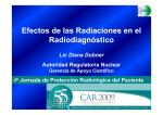 Efectos de las Radiaciones en el Radiodiagnóstico, por Diana Dubner