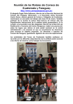 Reunión de los titulares de Correos de Guatemala y Paraguay