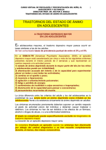 trastornos del estado de ánimo en adolescentes