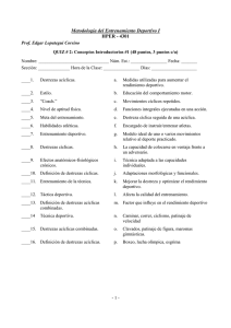Metodología del Entrenamiento Deportivo I HPER - 4301