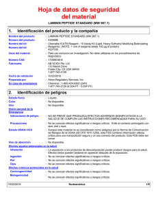 Hoja de datos de seguridad del material