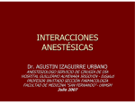 Interacción Farmacológica en Anestesia