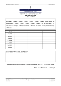 Justificantes de faltas