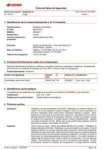 Ficha de Datos de Seguridad