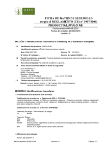 MSDS - Lluch Essence