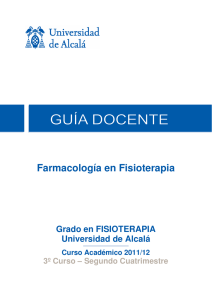 Farmacología en Fisioterapia