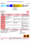 Nº CAS 71-23-8. International Chemical Safety Cards (WHO/IPCS/ILO)