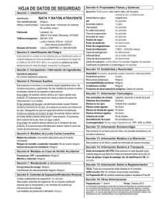 hoja de datos de seguridad