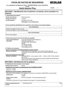 FICHA DE DATOS DE SEGURIDAD Solid Assure Plus