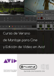 Curso de Verano de Montaje para Cine y Edición de Vídeo en Avid