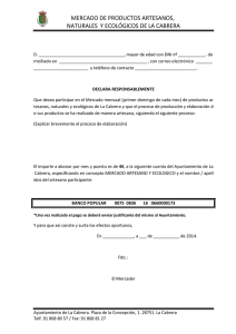 MERCADO DE PRODUCTOS ARTESANOS, NATURALES Y