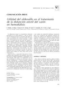 COMUNICACIÓN BREVE Utilidad del sildenafilo en el tratamiento