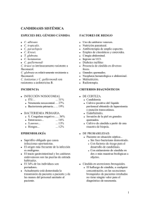 CANDIDIASIS SISTÉMICA