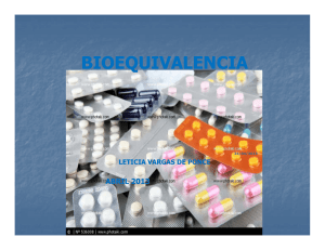 bioequivalencia - Productos Farmacéuticos y Afines