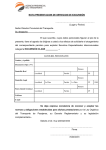 Nota solicitando Servicios Especializados de Excursion