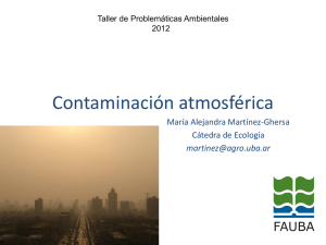 Contaminación atmosférica