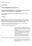 Ley Nº 16.623 ASTRA PESQUERIAS URUGUAYAS SA